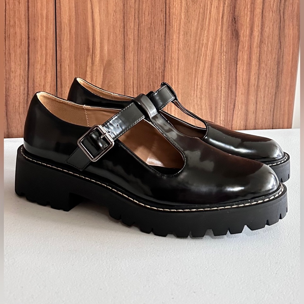 Madden Girl Crate Mary Jane Round Toe Platform Academia Chunky Size 9.5M
